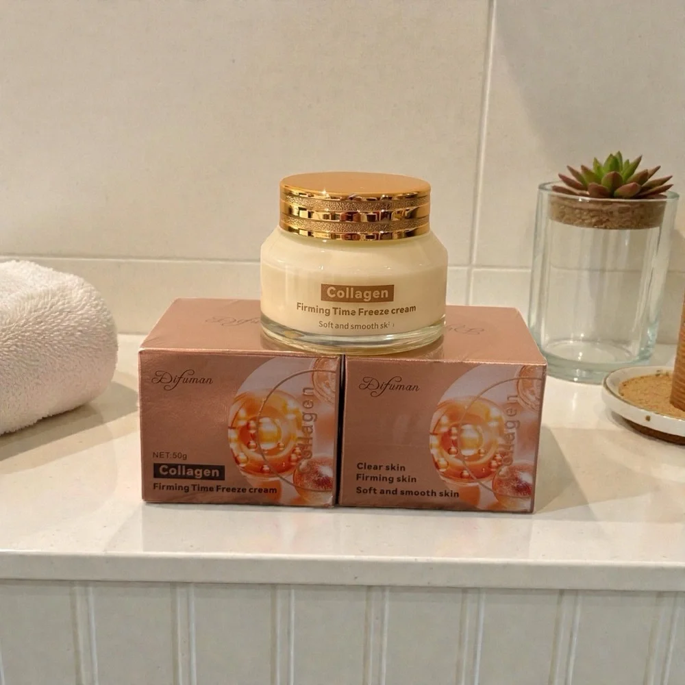 Collagen Firming Time Freeze Cream 2 Jars Each Jar .50 oz New in Box